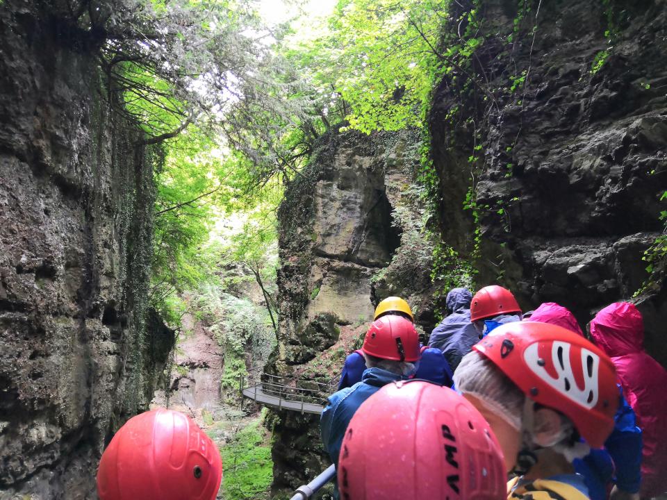 Canyon Rio Sass in Fondo Spannung , Emotionen und viel Wasser